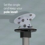MOUNT SUPPORT FOR POLE ADJUSTABLE ANGLE MOUNT SUPPORT FOR POLE ADJUSTABLE ANGLE