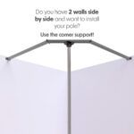 CORNER SUPPORT FOR POLES