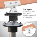 MOUNT SUPPORT FOR POLE ADJUSTABLE ANGLE