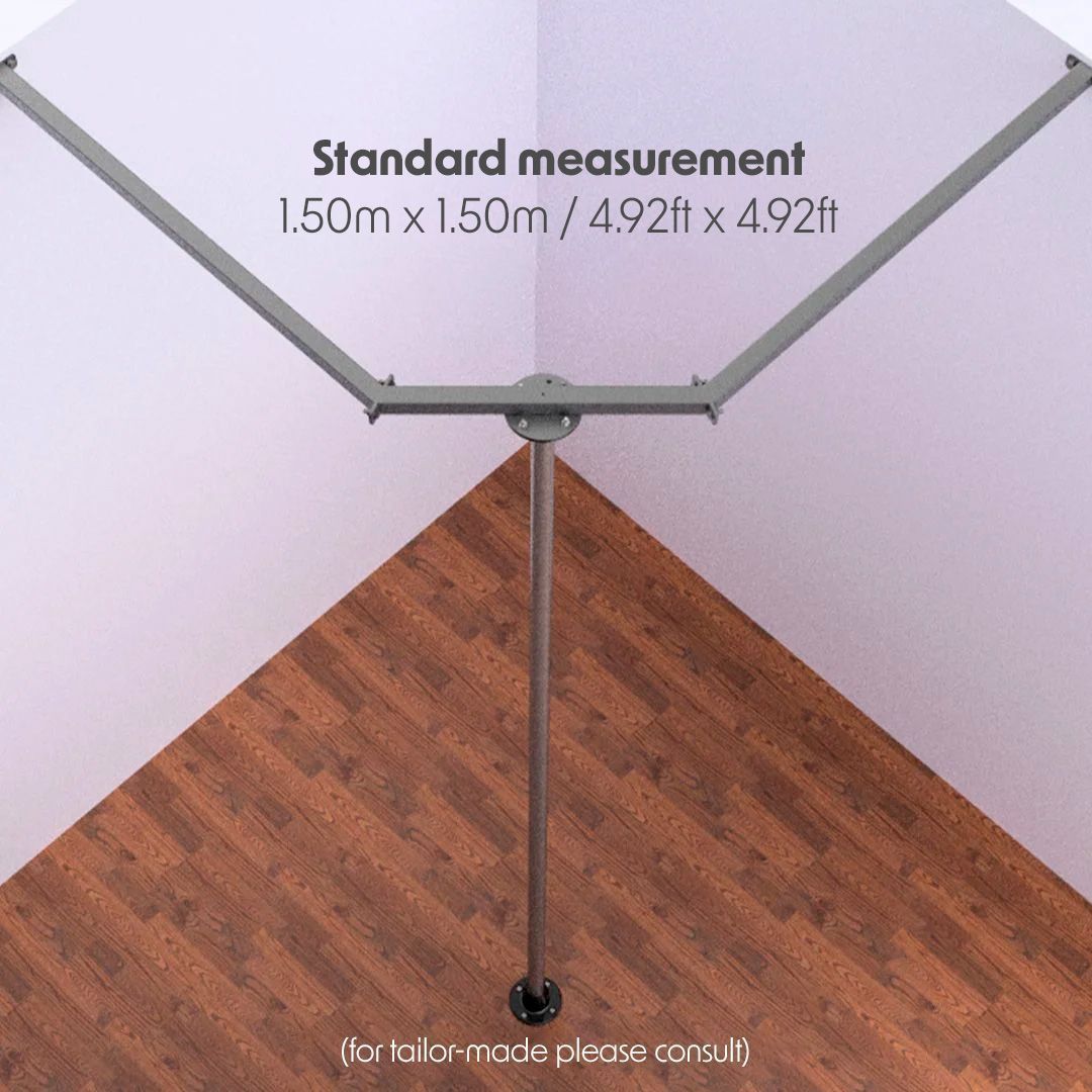 CORNER SUPPORT FOR POLES