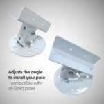 MOUNT SUPPORT FOR POLE ADJUSTABLE ANGLE