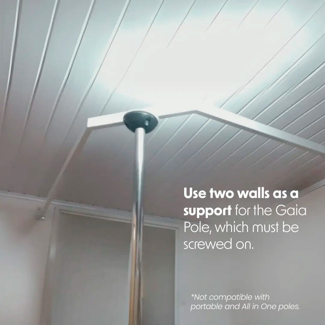 CORNER SUPPORT FOR POLES