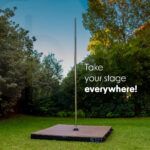 PORTABLE STAGE POLE (Wooden floor)