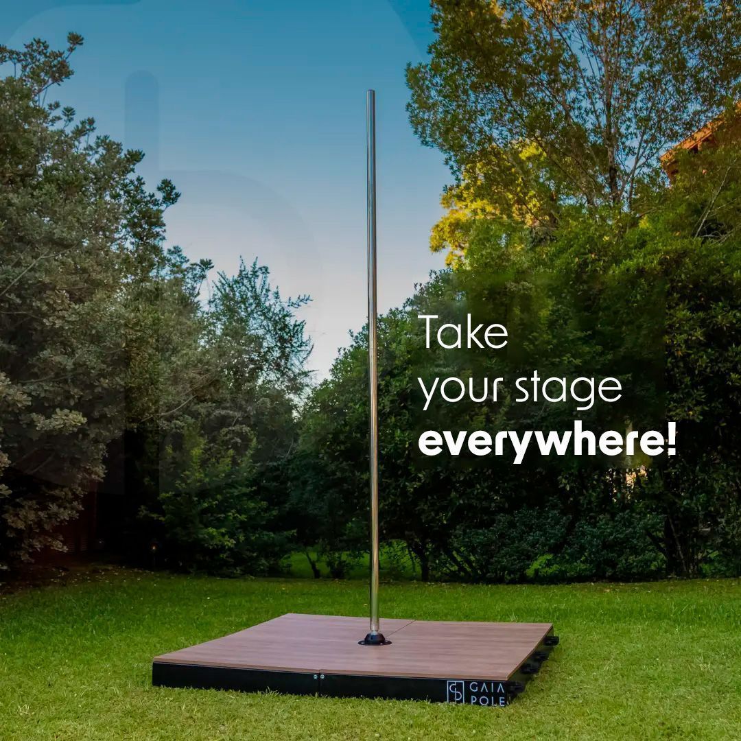 PORTABLE STAGE POLE (Wooden floor)