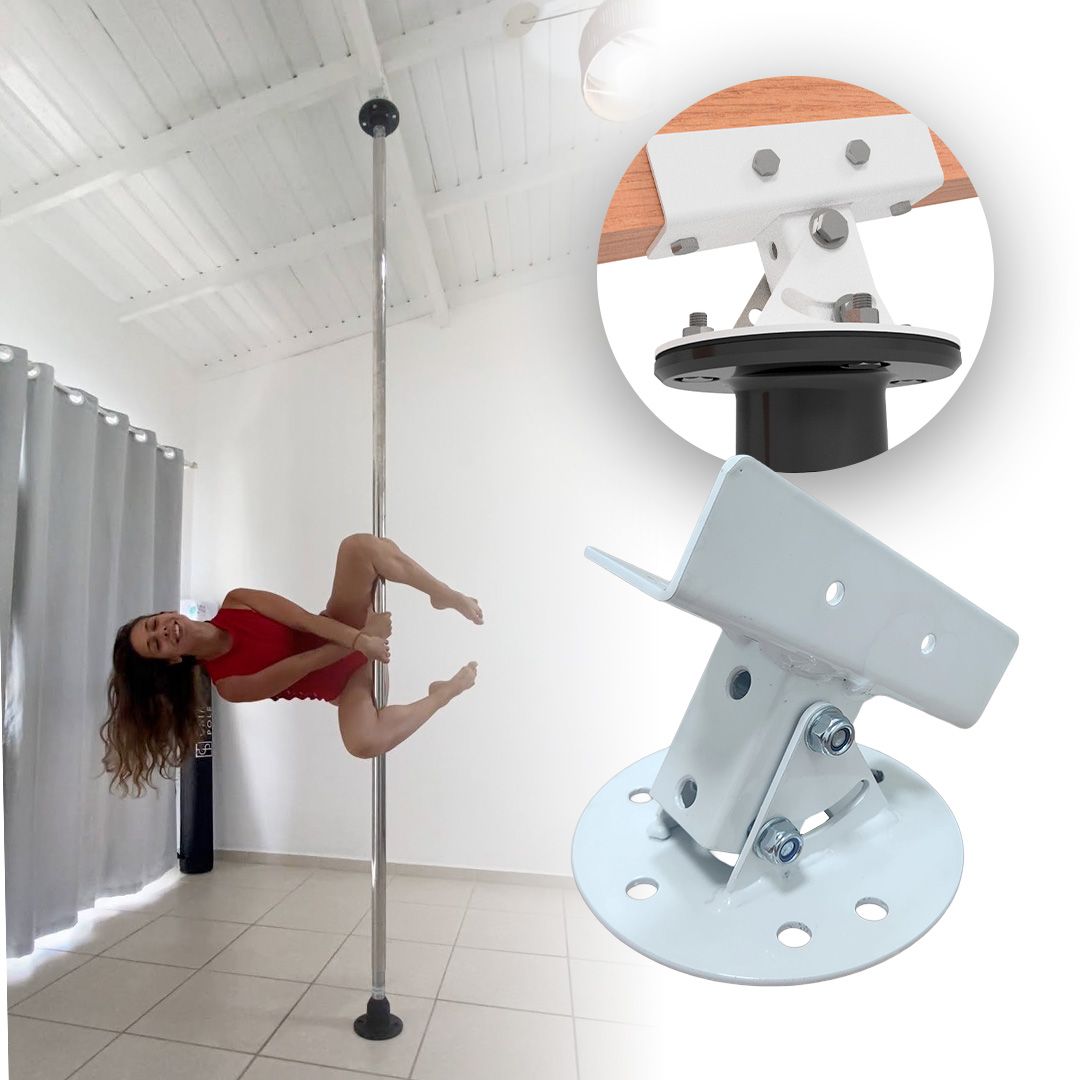 MOUNT SUPPORT FOR POLE ADJUSTABLE ANGLE