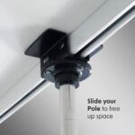 QUICK LOCK POLE CEILING MOUNT TRACK RAIL SYSTEM