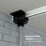 QUICK LOCK POLE CEILING MOUNT TRACK RAIL SYSTEM